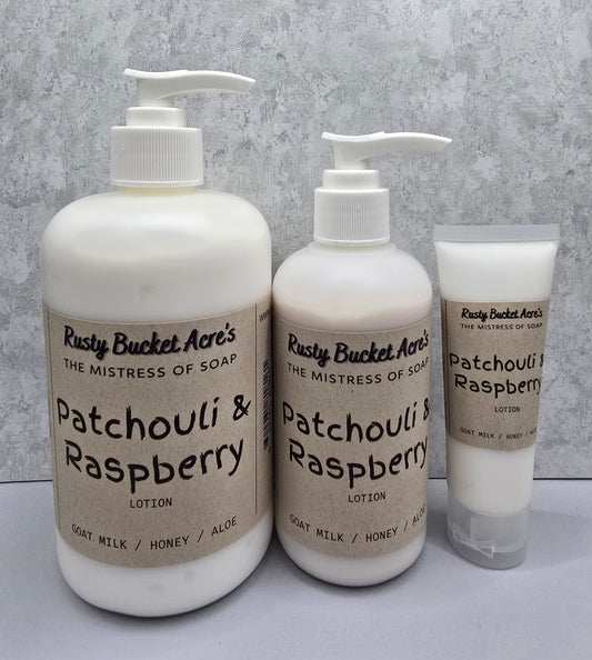 Patchouli & Raspberry Lotion
